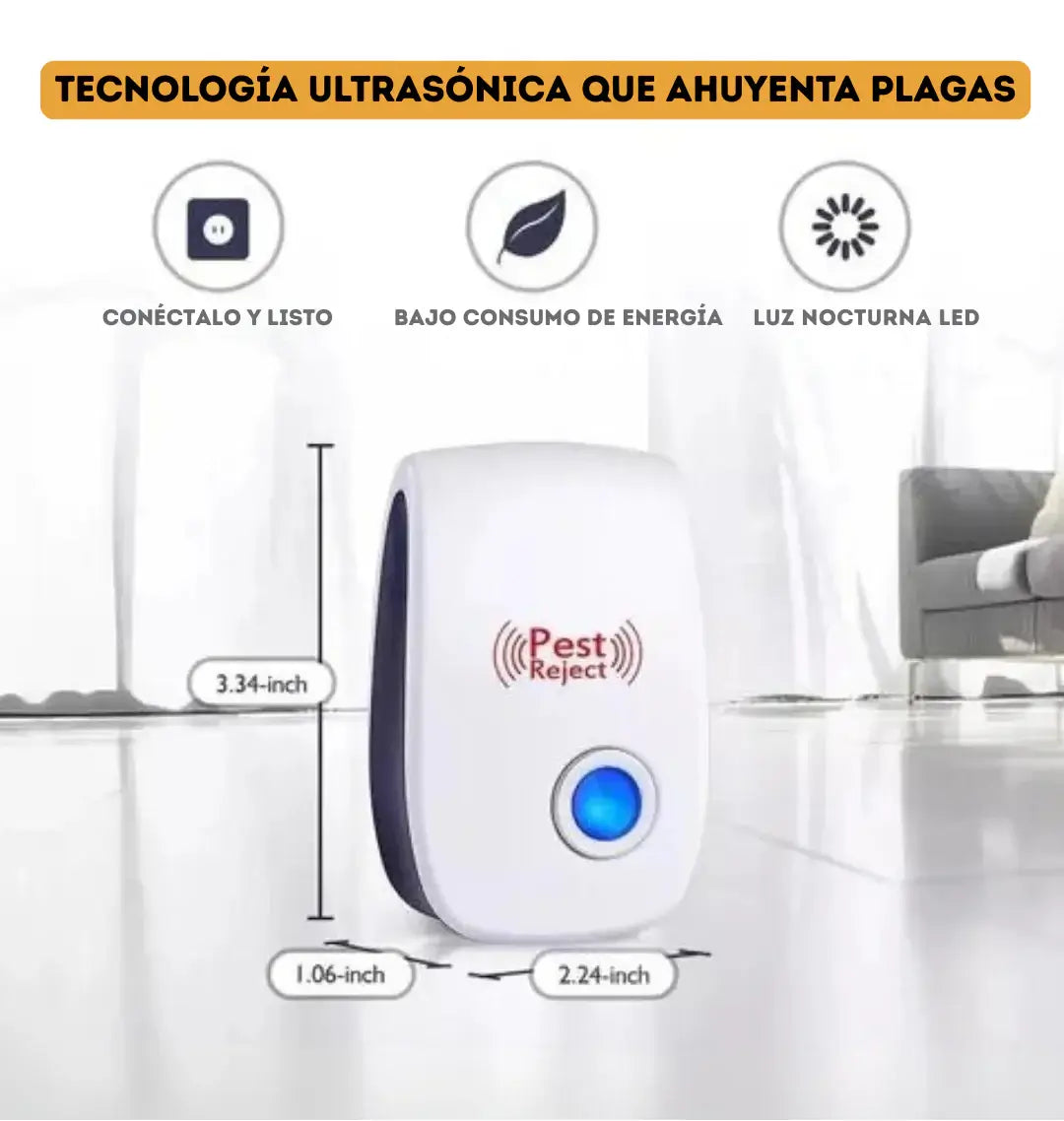 Pest Reject - Ambiente libre de plagas sin químicos
