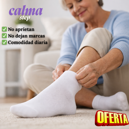 CalmaStep – 12 Calcetines que no aprietan ni dejan marcas