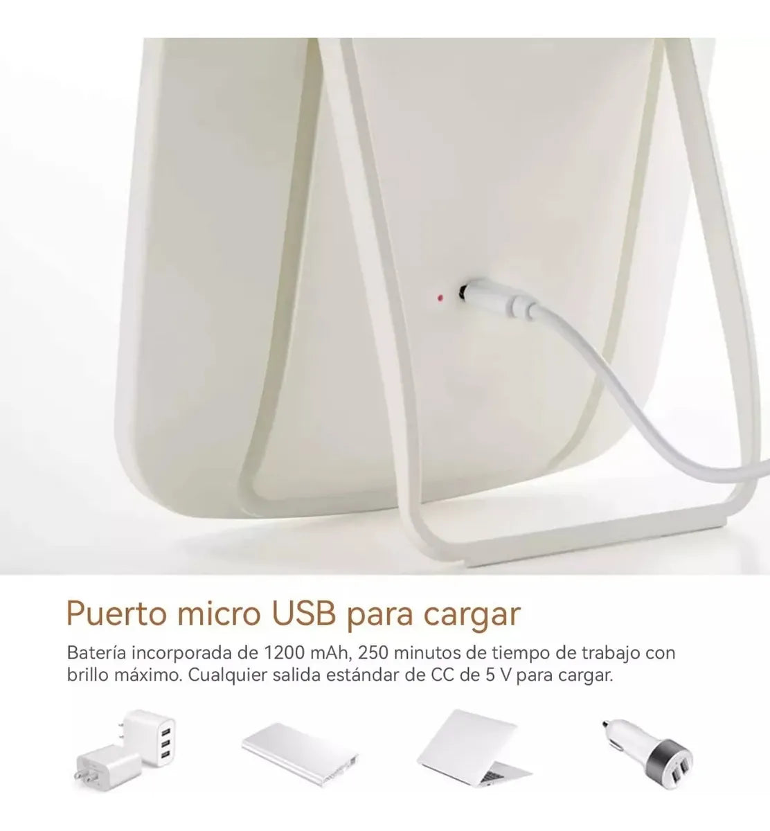 Espejo Tocador con Luz LED